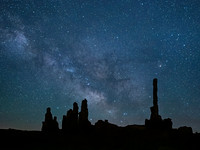 Milky Way Over Totem and Yei Be Chei