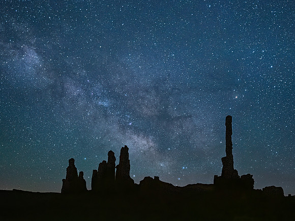 Milky Way Over Totem and Yei Be Chei