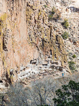 Vertical View Of Cliff/Cave Dwellings